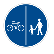 C 10a Stezka pro chodce a cyklisty dělená