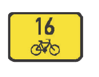 IS 21a Směrová tabulka pro cyklisty