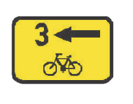 IS 21b Směrová tabulka pro cyklisty