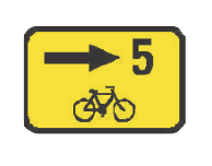 IS 21c Směrová tabulka pro cyklisty
