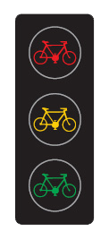 S 10 Tříbarevná soustava se signály pro cyklisty